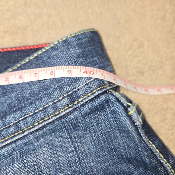 Y2K Tommy Hilfiger dark-wash straight-leg jeans European style 33/34 - Picture 7 of 13